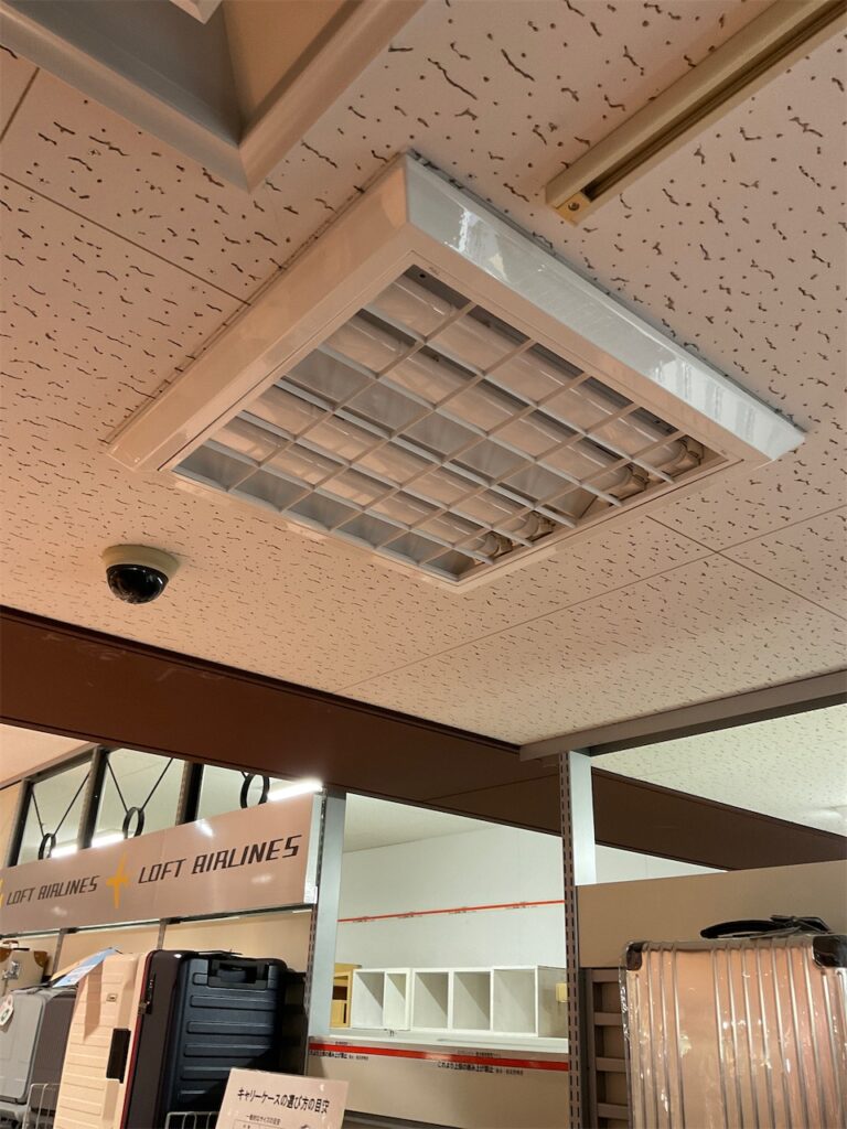 新潟ロフト　照明LED化工事
